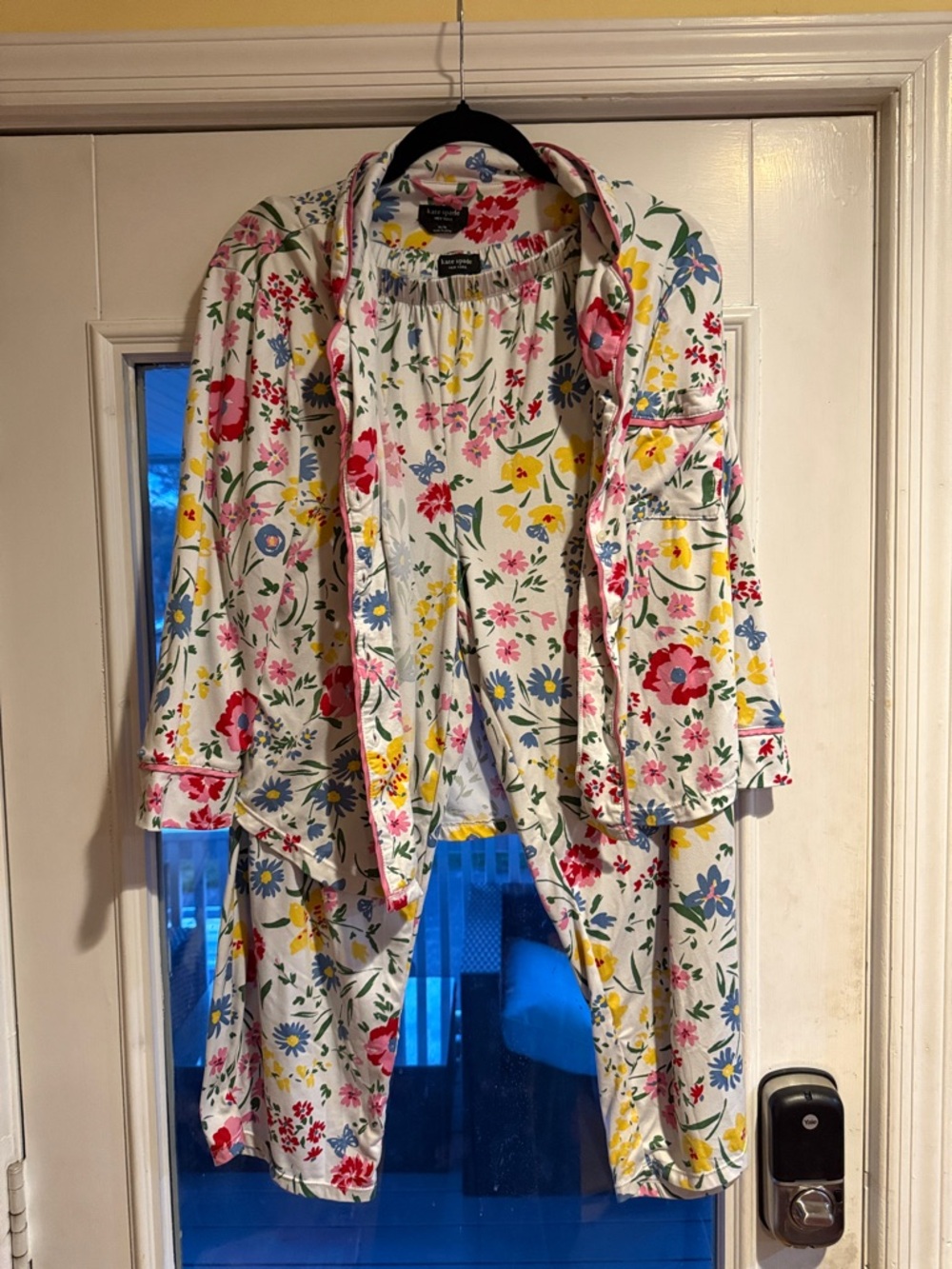 kate spade White Floral Pajama Set Multicolor maternity or vacation 2 pieces set